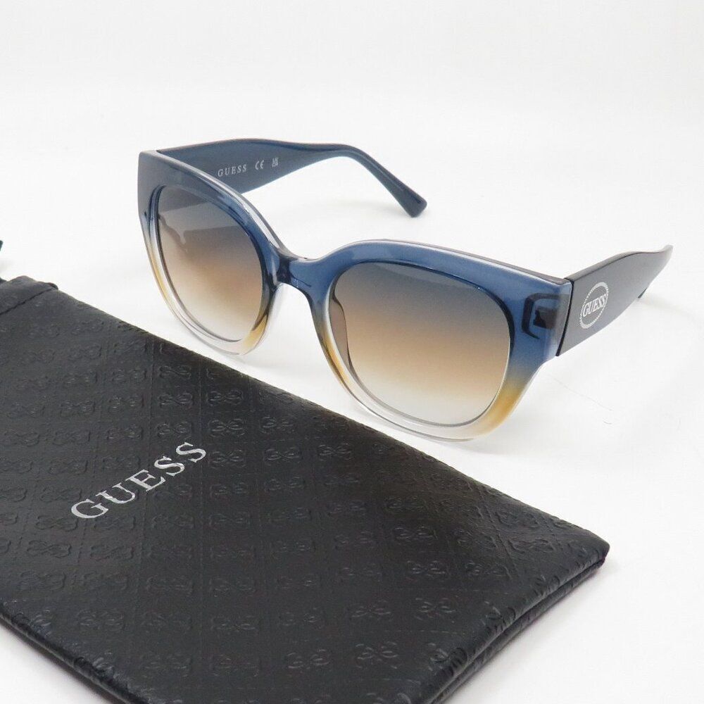 Guess Factory New GF6154/S 92F Blue Faded/Brown Gradient Sunglasses